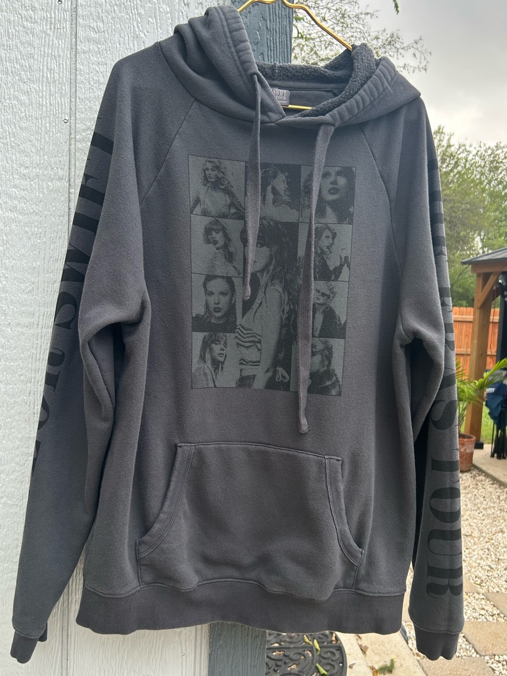 Taylor Swift The Eras Tour Photo Collage Hoodie Gray